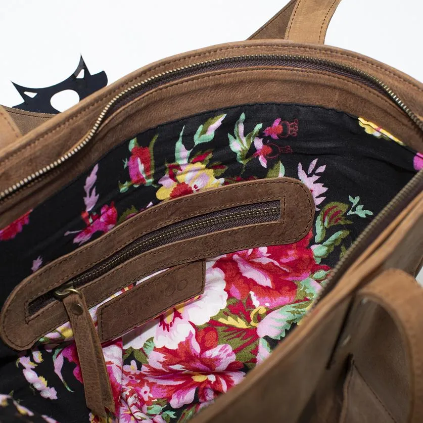 Steel Leather Tote