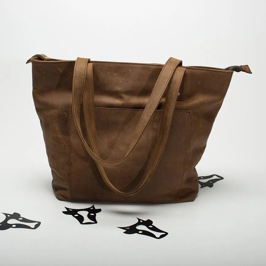 Steel Leather Tote