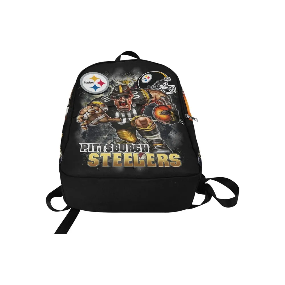 steelers back packs Fabric Backpack for Adult (Model 1659)