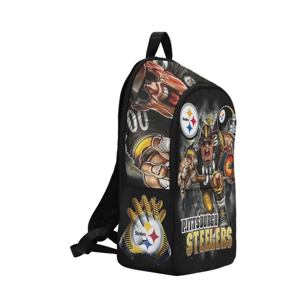 steelers back packs Fabric Backpack for Adult (Model 1659)