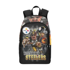 steelers back packs Fabric Backpack for Adult (Model 1659)