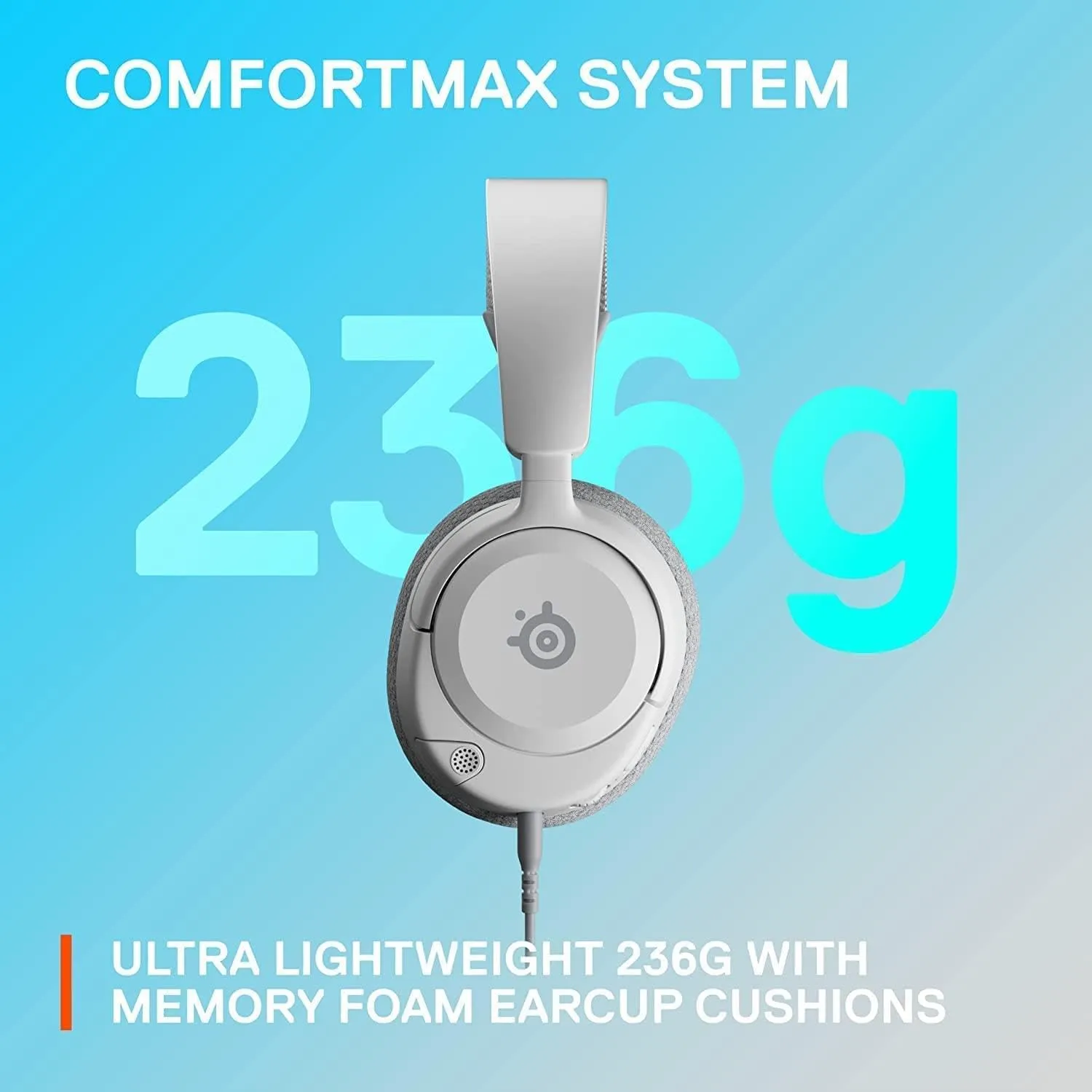 SteelSeries Arctis Nova 1P PS5 Headphones - Gaming Headset - 360° Space Sound - Memory Foam Ear Pads - Noise Cancelling Microphone - Also for PC, PS4, Switch, Xbox - White