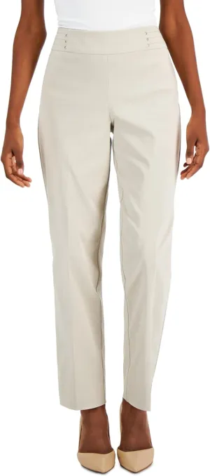 Studded Pull-On Pants, Petite & Petite Short Stonewall PL