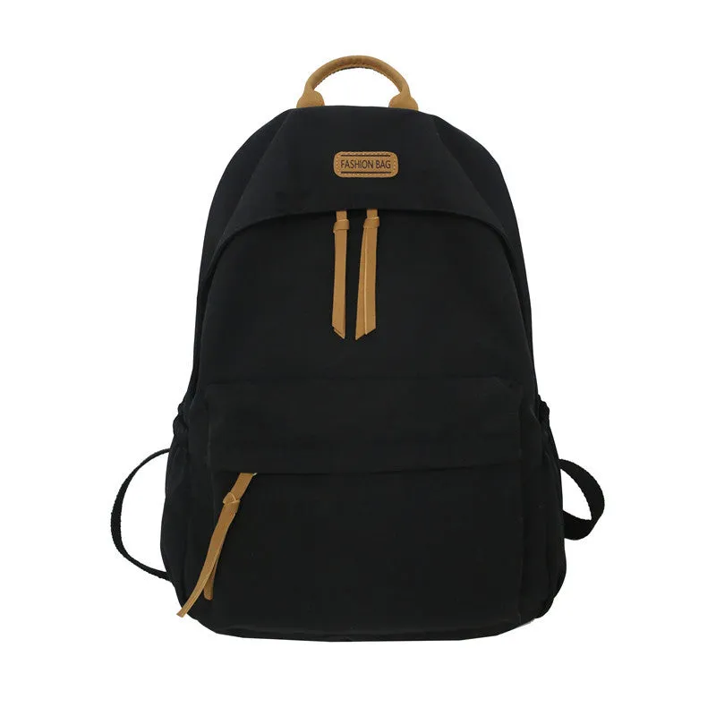 Style Female Simple College Cute Nylon Backpacks