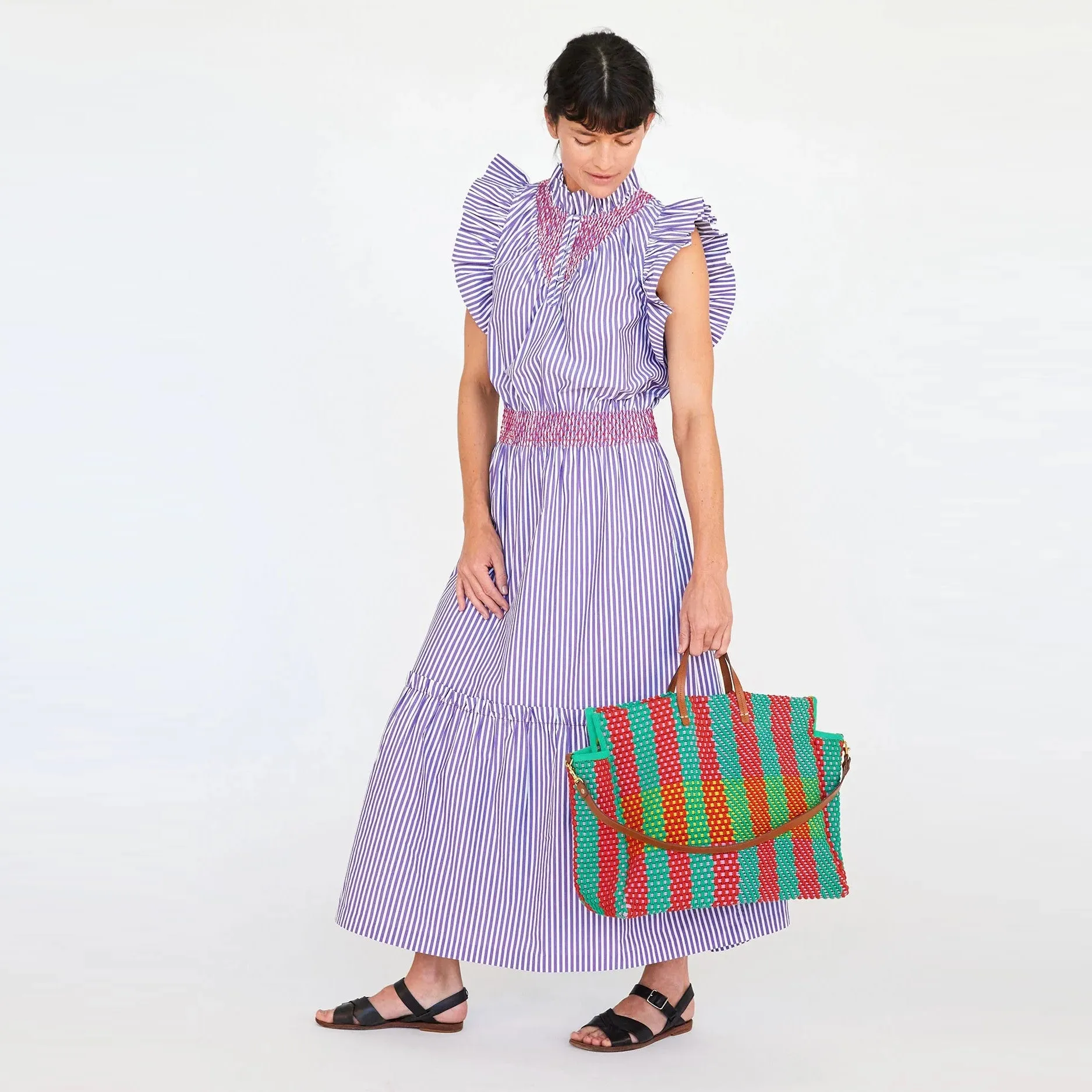 Summer Simple Tote (Multi Condesa Plaid)