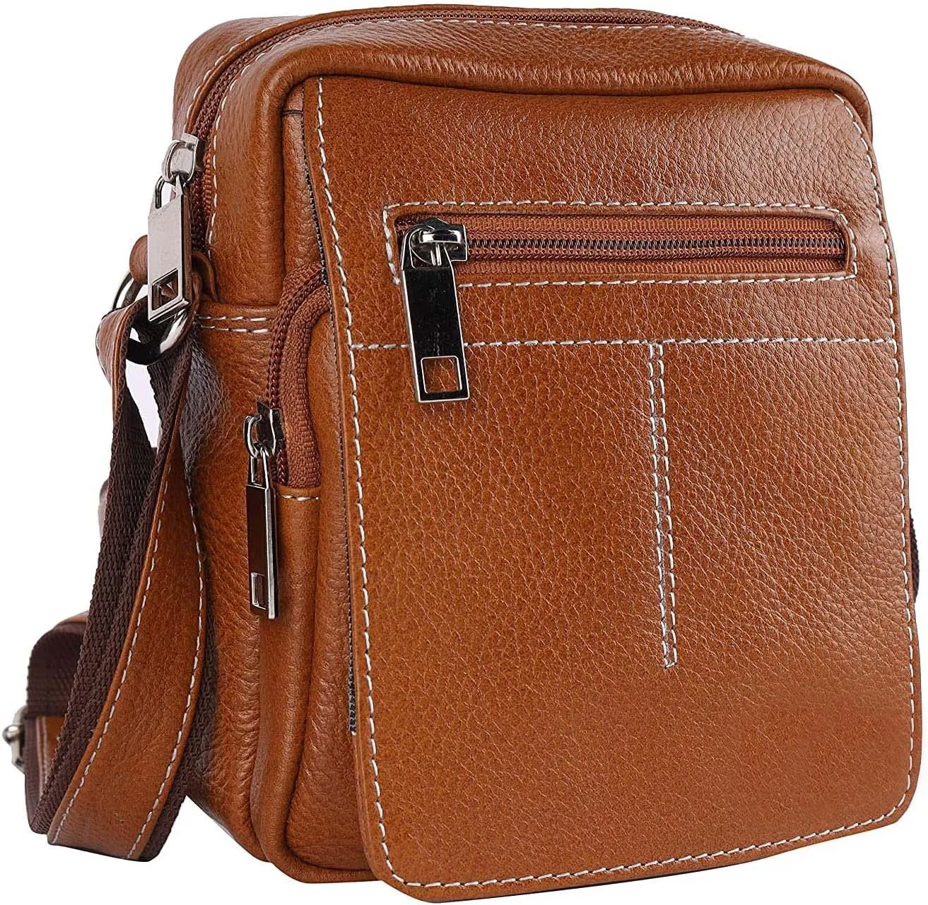 SUNLEXA :Real Leather Crossbody Bags for Women Travel Purse Crossover, Long Over the Shoulder Sling Womens Purses.