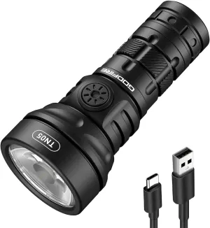 SuperFire Rechargeable Flashlights High Lumens,Small Flashlight with high Power, Portable EDC Flashlights for Home (TN05)