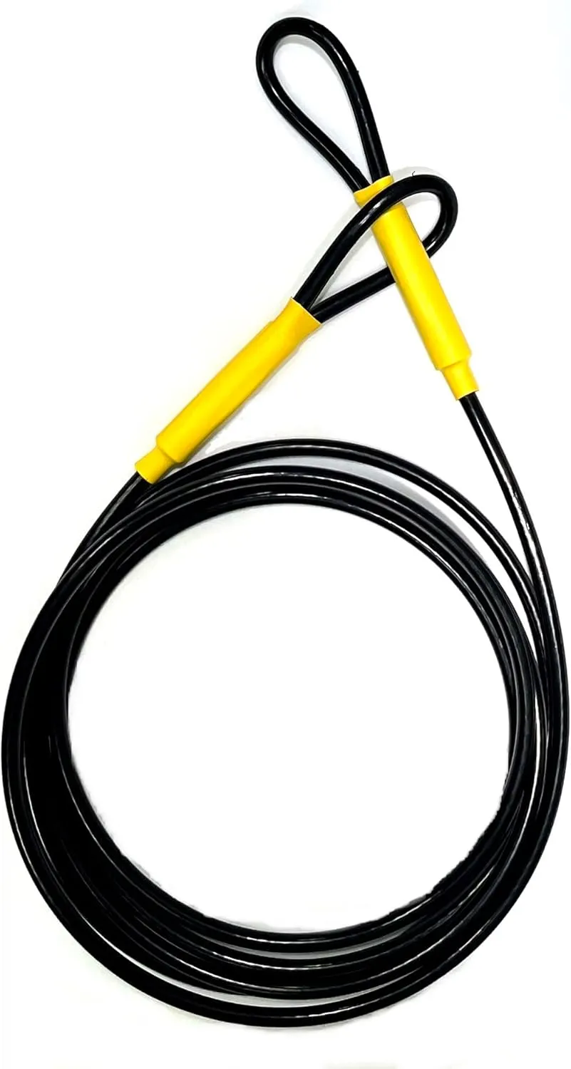 Suspenz Kayak Multi-Purpose Locking Cable, 15 Ft Long Flexible Steel, Vinyl Coated (34-8815)