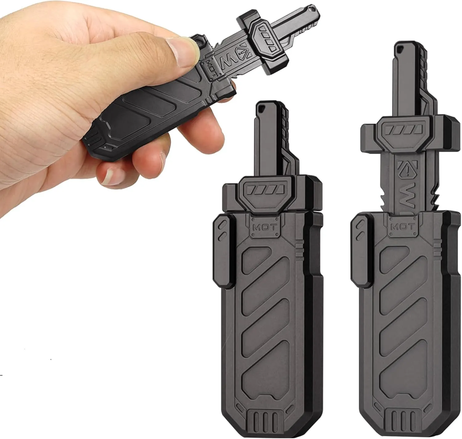 Sword Fidget Toy, Ejectable Sword Fidget Toys for Adults, Home Office Executive Desk Toy Stress Relief Toy, Ideal Gifts for ADHD, ADD & Autism (Grey)