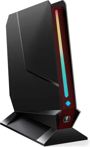 T1-Pro Mini Gaming PC Core i7-13700H/RTX4060 8G GDDR6,Mini Gaming Computer 32GB RAM DDR5-5200,1TB PCIe4.0 SSD,Adjustable RGB Light,WiFi6E/BT5.3/2.5G LAN/USB-C 4K@60Hz Win11 Pro Desktop PC