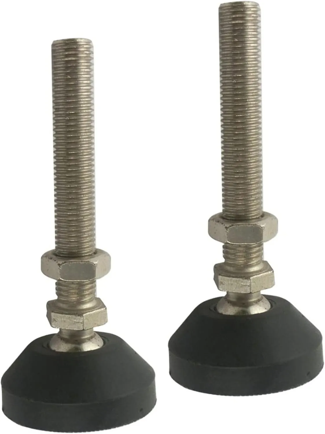 Table Leg Extenders,Adjustable Feet for Furniture,2pcs Adjustable Furniture Thread Leveling Feet, Nylon Base 85mm Diameter, for Sofa, Cabinet, Workshops
