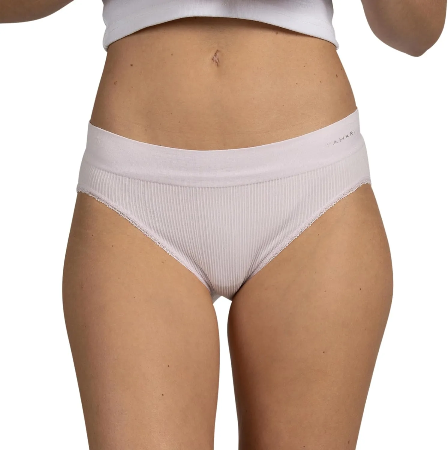 TAHARI Women's 5-Pack Seamless Bikini Hipster Underwear Invisible No Show Nylon Spandex Women Panties