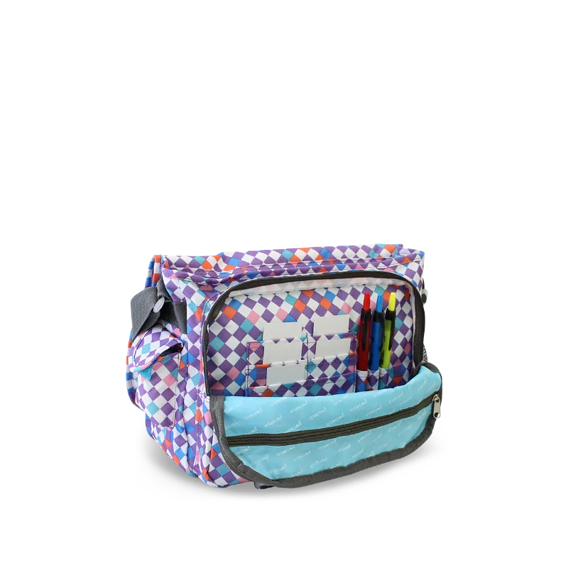 Terry Messenger bag in Checkmate - Final Sale