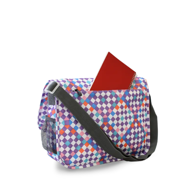 Terry Messenger bag in Checkmate - Final Sale