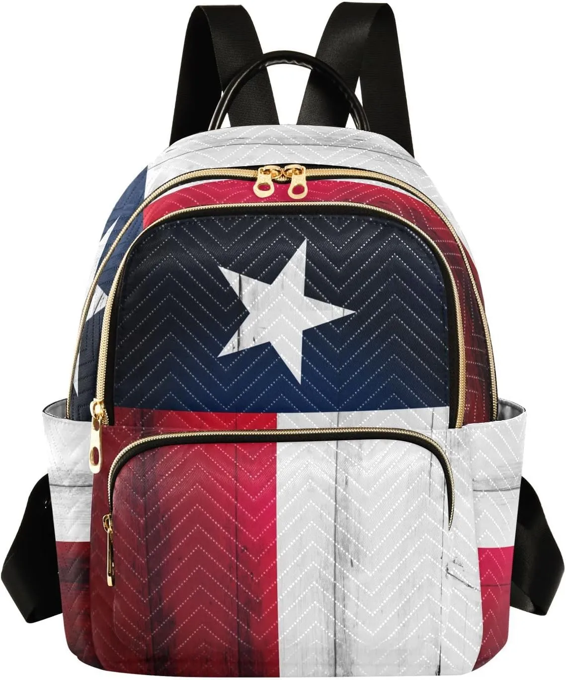 Texas Lone Star Flag Mini Backpack for Women, LightWeight Travel Backpack Purse Shoulder Bag Small Casual Daypack for Womens