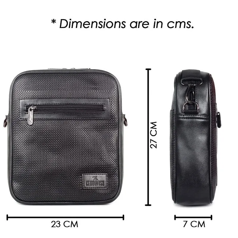 THE CLOWNFISH Mystic Series Vegan leather Chocolate Messenger Bag