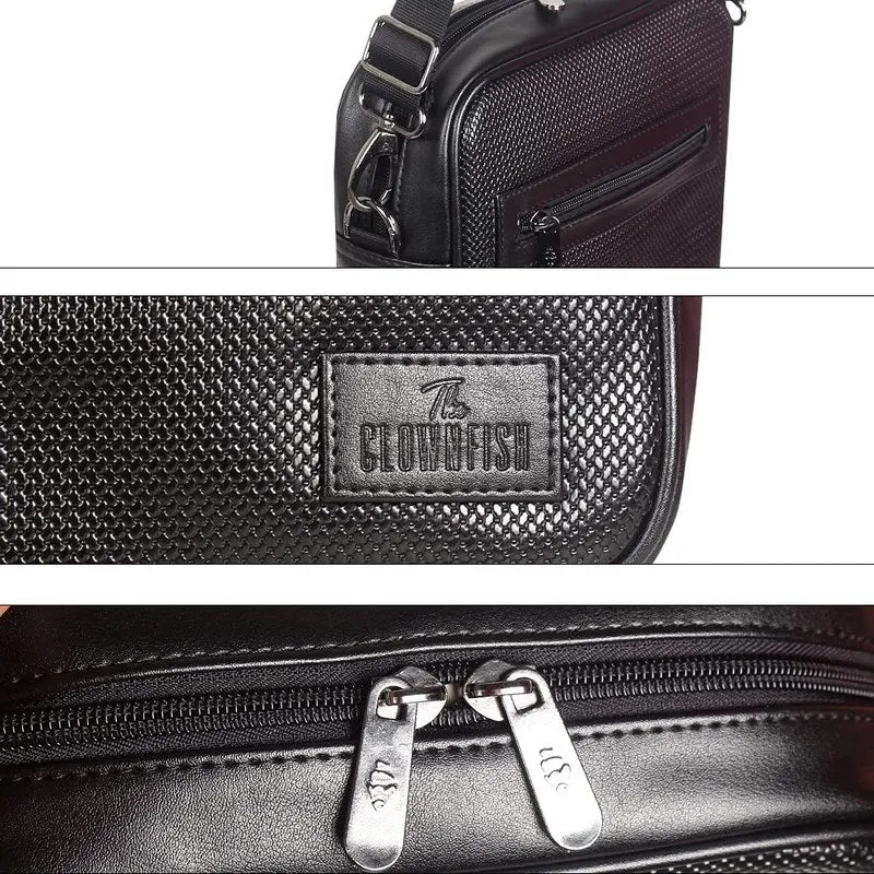 THE CLOWNFISH Mystic Series Vegan leather Chocolate Messenger Bag