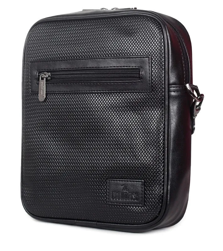 THE CLOWNFISH Mystic Series Vegan leather Chocolate Messenger Bag