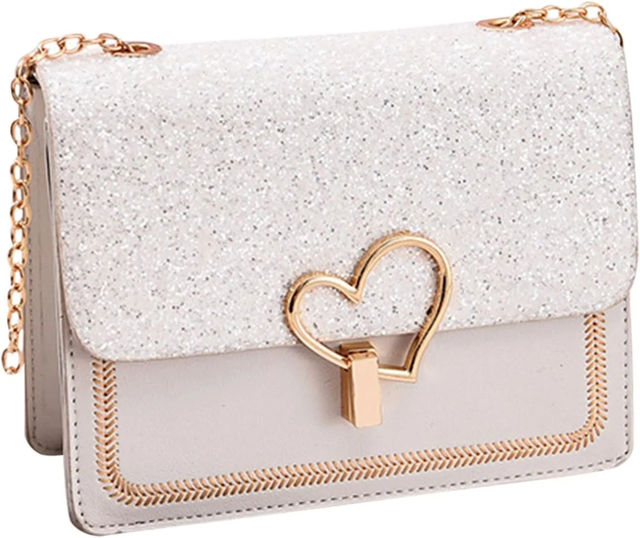 The Version Chain Bag With Lock Buckle Is Fashionable Simple And Versatile One Shoulder Women's Purses And