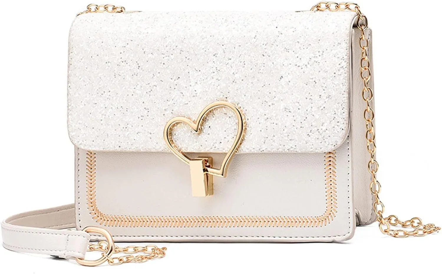 The Version Chain Bag With Lock Buckle Is Fashionable Simple And Versatile One Shoulder Women's Purses And