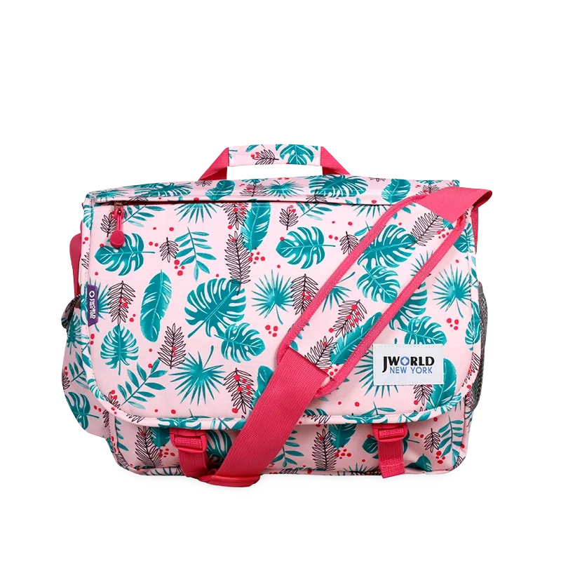 Thomas Laptop Messenger Bag in Palm Leaves - Final Sale