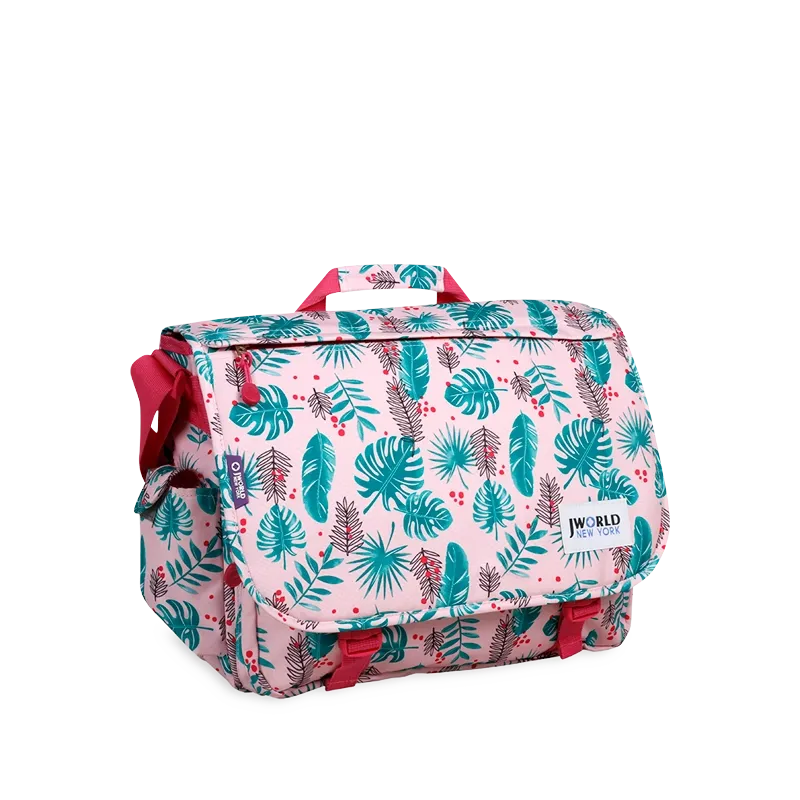 Thomas Laptop Messenger Bag in Palm Leaves - Final Sale
