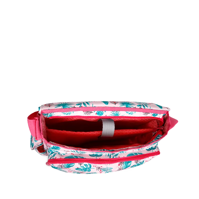 Thomas Laptop Messenger Bag in Palm Leaves - Final Sale