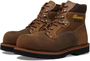 Thorogood Men's Iron River 6” Leather Waterproof Work Shoes with Composite Safety Toe Oil and Slip-Resistant Outsole
