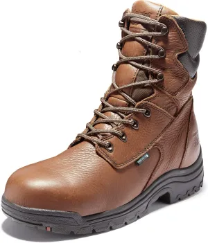 Timberland PRO Men's 47019 Titan 8" Waterproof Safety Toe Boot Industrial Work, Brown, 10.5 Wide