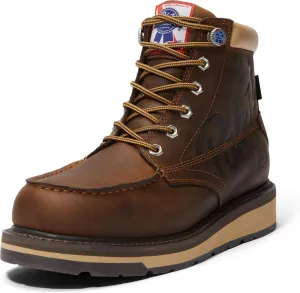 Timberland PRO Men's 6" PBR Gridworks Soft Toe Waterproof Boot