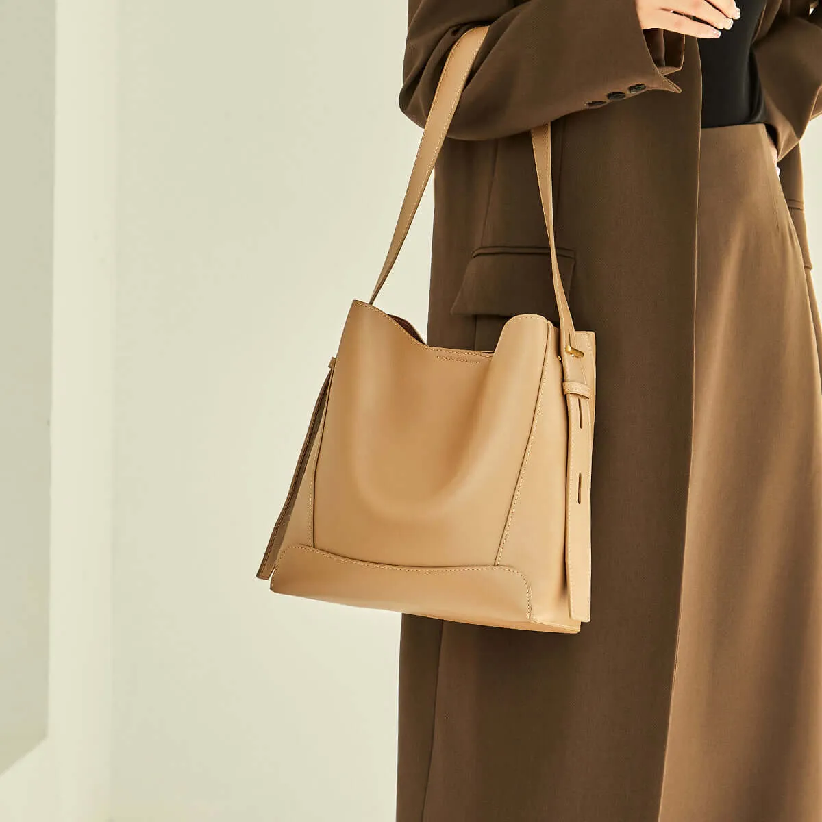 Timely arrival Time-limited Tote All-Purpose Leather Bag Minimalistic