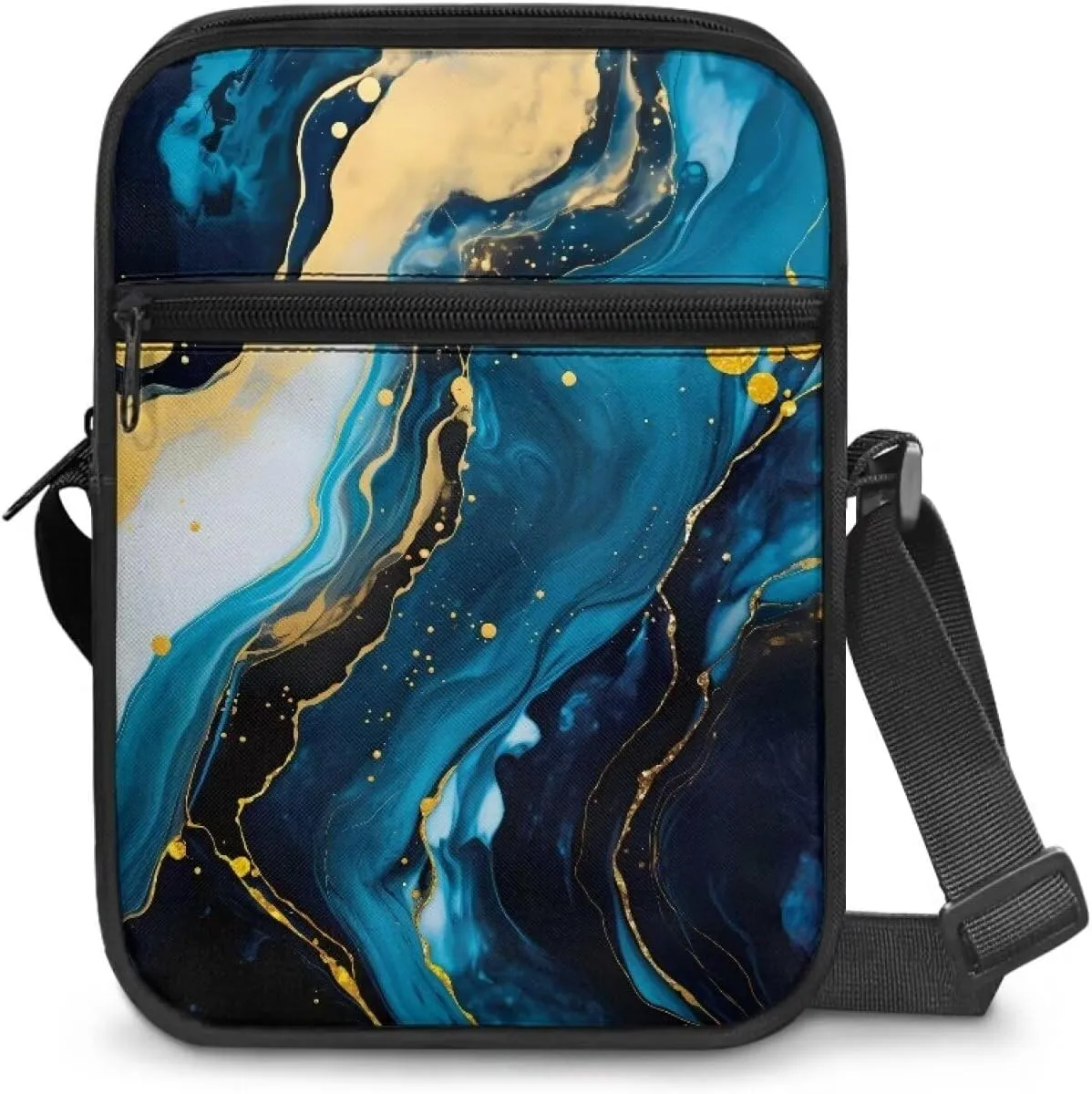 TODIYADDU Messenger Bag for Women Men Mini Shoulder Bag with Adjustable Straps Trendy Crossbody Sling Bag for Cell Phone Keys
