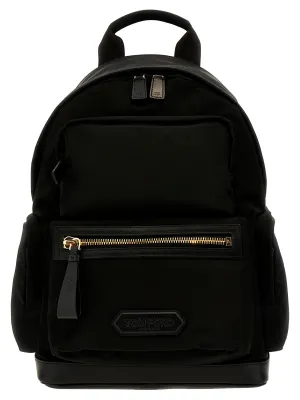 Tom Ford Logo Nylon Backpack