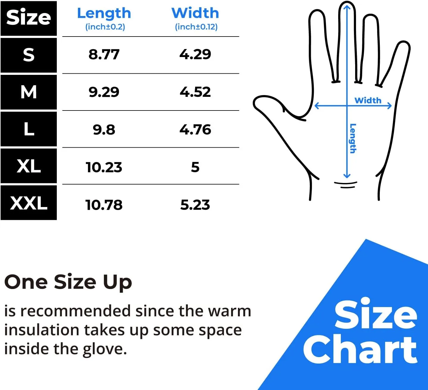 toolant Winter Leather Work Gloves, Warm Thinsulate Lining for Cold Weather Work, 100% Full Grain Cowhide with Abrasion and Puncture Resistance, Size Medium