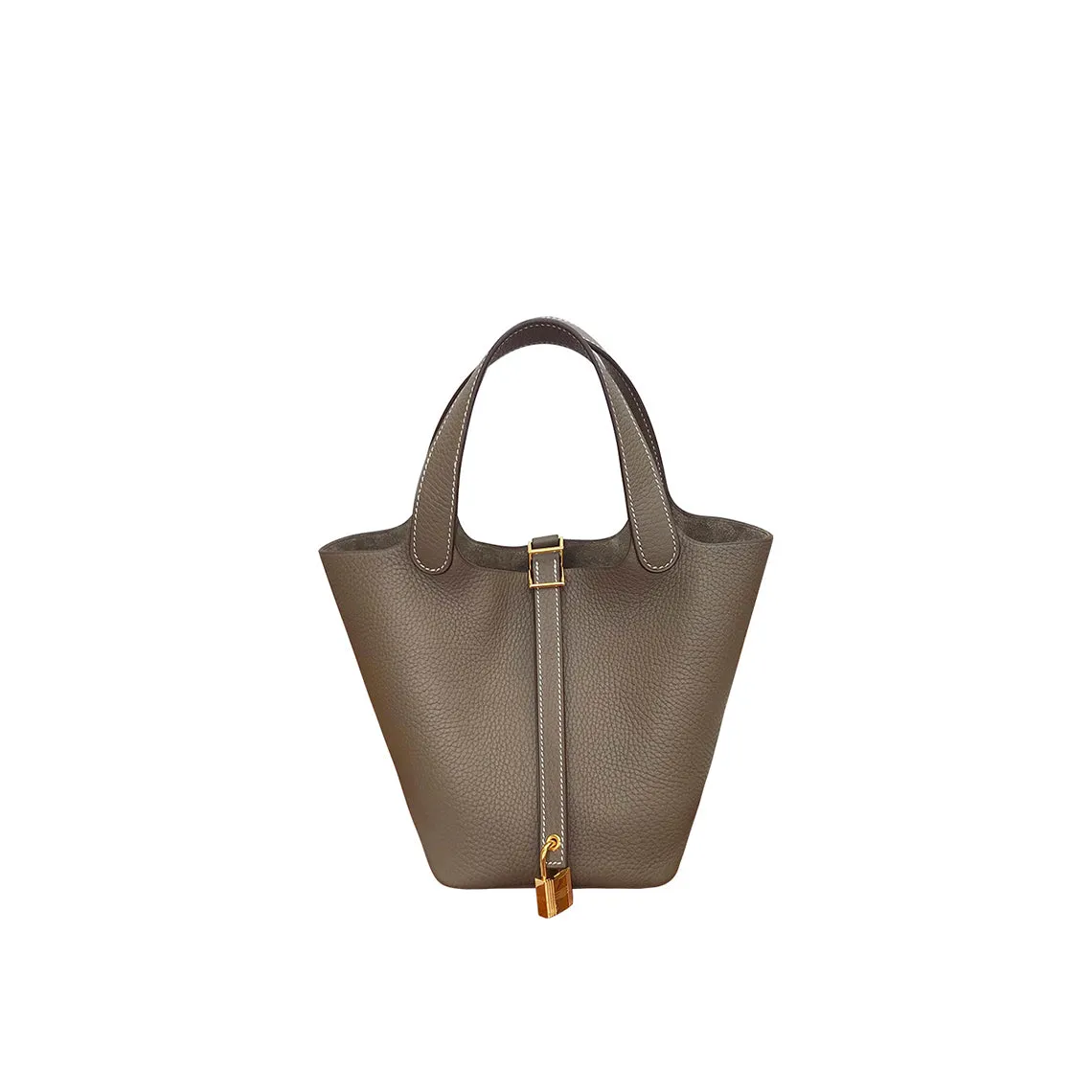Top Grain Leather Inspired Pictin Handbag