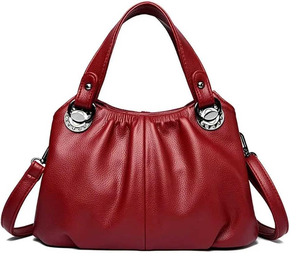 Top Handle Satchel Handbag for Women PU Leather Crossbody Bag Designer Tote Handbag Roomy Work Bag Shoulder Purse