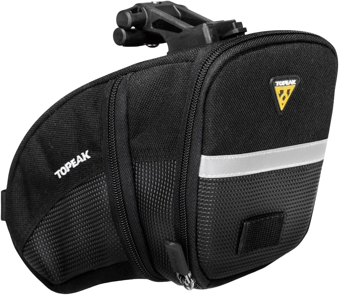 Topeak Bicycle Saddle Bag, Hard Shell, Synthetic Fabric, Vehicle-Specific Mount, 1 Compartment, Buckle Closure