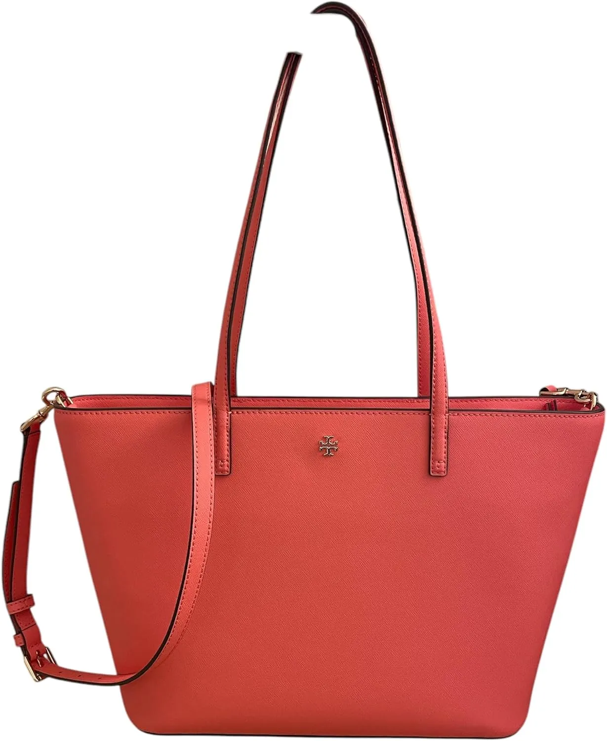 Tory Burch Emerson Top Zip Tote Detachable Crossbody Strap