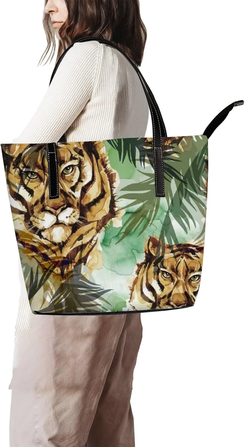 Tote Bag for Women PU Leather Handbags Women's Crossbody Handbags Work Tote Bags for Women Coachbags Tote Bag with Zipper