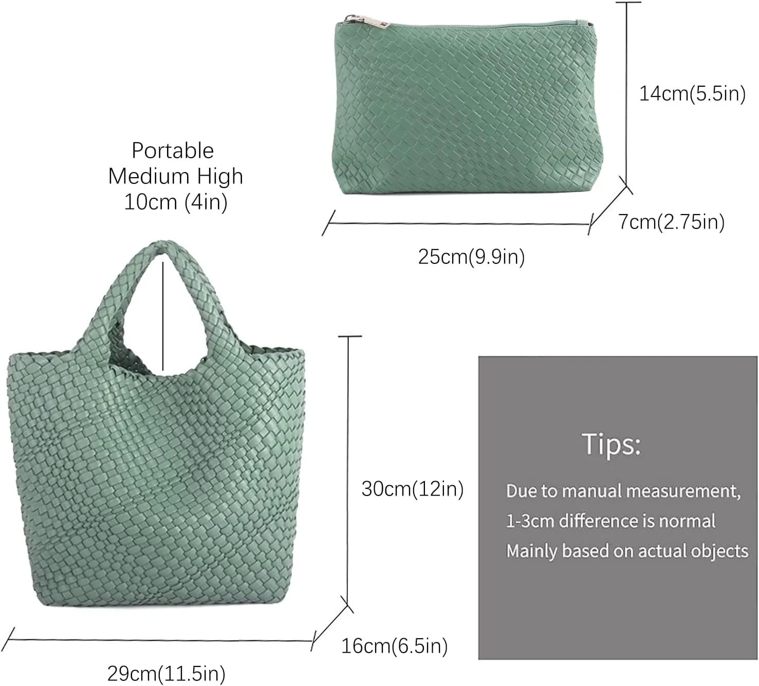 Tote Bag For Women Vegan Leather Handmade Woven Tote Bag Beach Bag Travel Handbag And Purse Top Handle Hobo Tote Bags