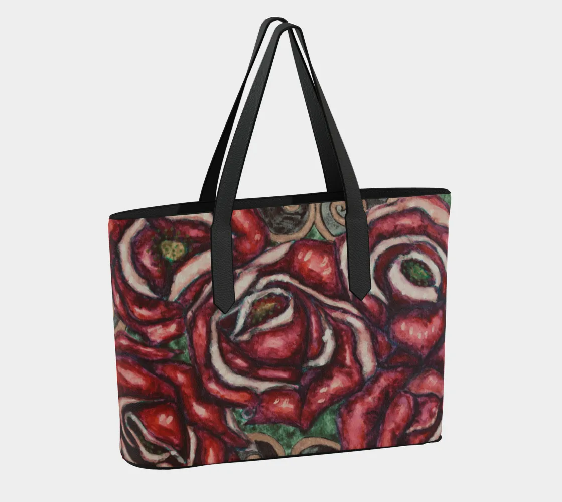 Tote Limited quantity Shadow Leather Bag and Ready-made Vegan Light Roses