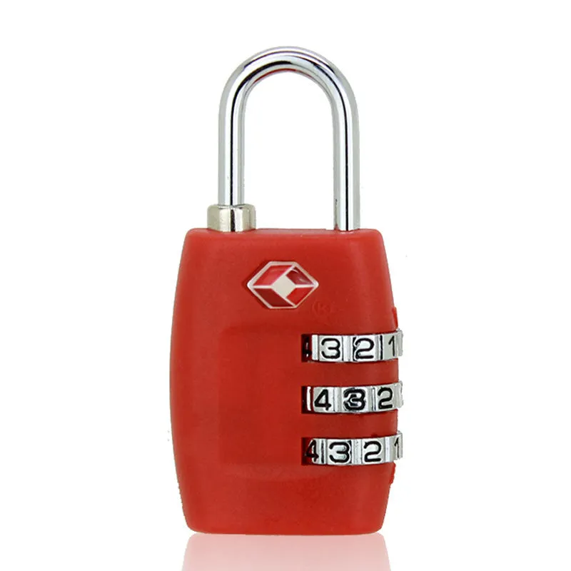 Tourism Luggage Zipper Lock Plastic TSA Code Lock (Multiple Colors)