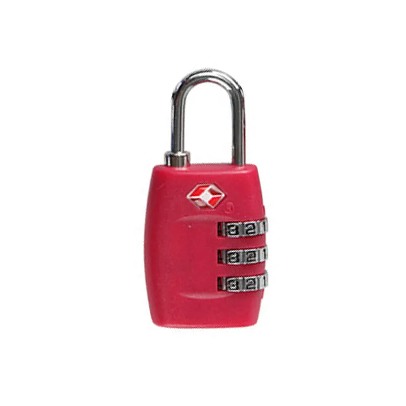Tourism Luggage Zipper Lock Plastic TSA Code Lock (Multiple Colors)