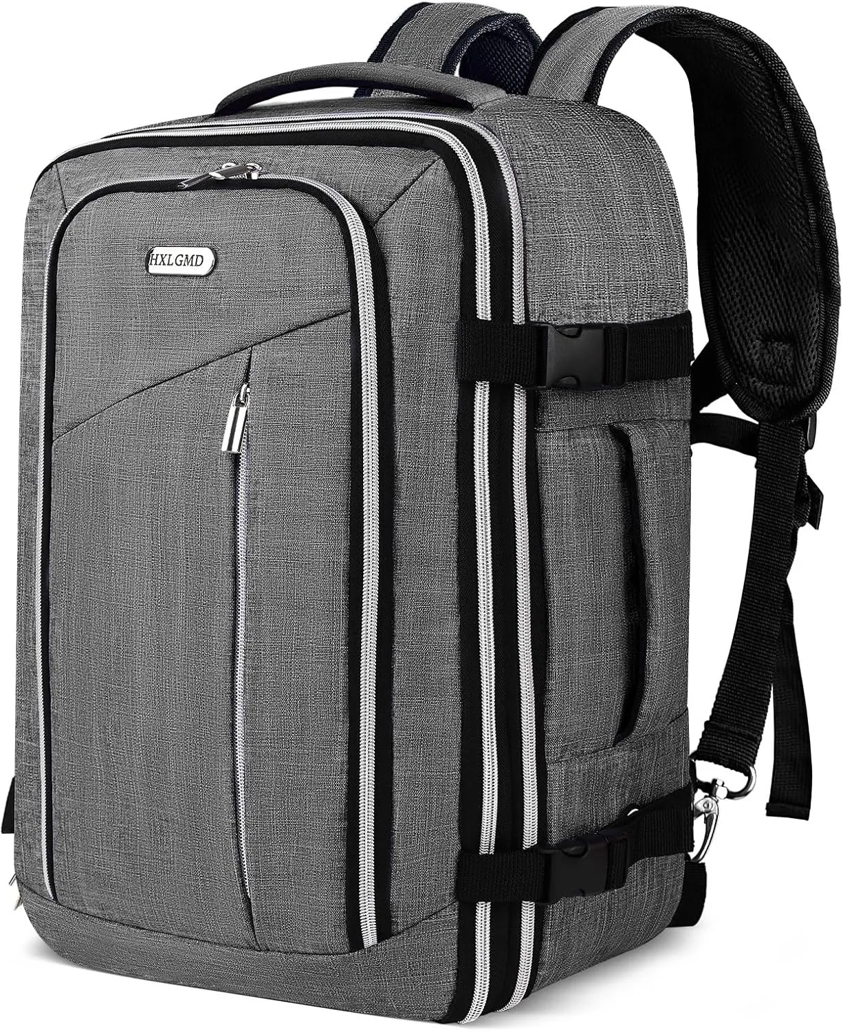Travel Carry On 17.5" Laptop Expandable Backpack for Men Women, Personal Item Bag Waterproof Airline Approved with USB Charging Hole 3 Packing Cubes, Large Weekender Daypack Business Luggage Suitcase