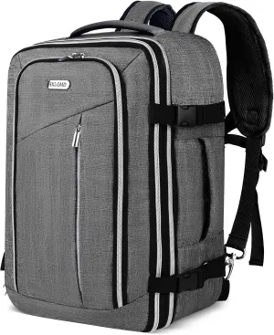 Travel Carry On 17.5" Laptop Expandable Backpack for Men Women, Personal Item Bag Waterproof Airline Approved with USB Charging Hole 3 Packing Cubes, Large Weekender Daypack Business Luggage Suitcase