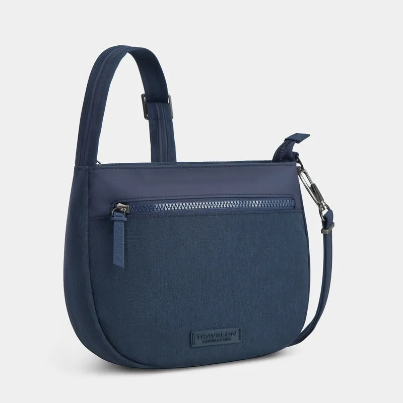 Travelon Anti-Theft Metro Saddle Crossbody - Navy Heather