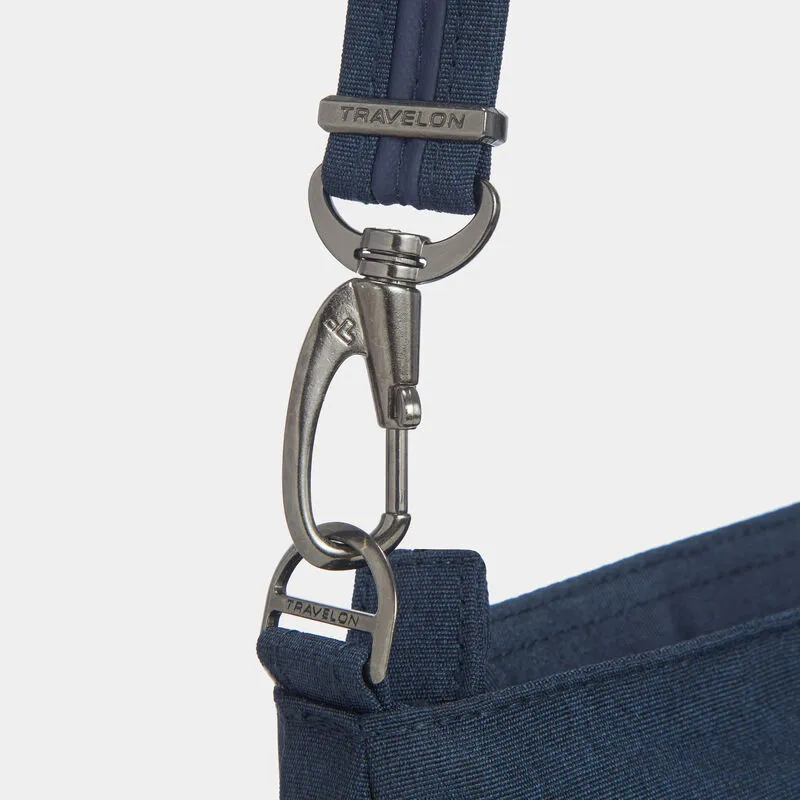 Travelon Anti-Theft Metro Saddle Crossbody - Navy Heather
