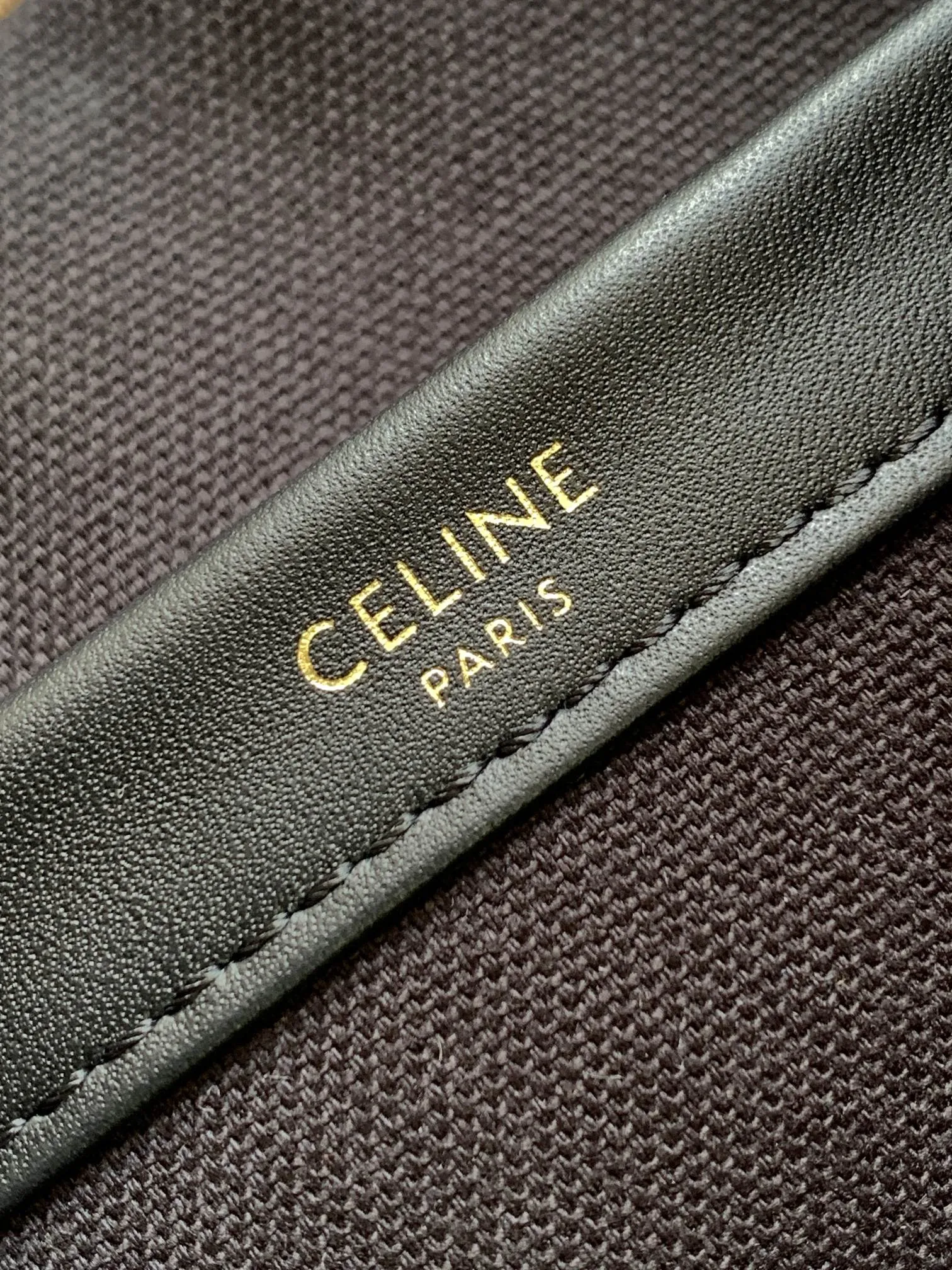 triomphe small fabric black 27cm cabas Celine New Year promotion Professional service thais bown embroidery