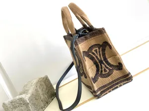 triomphe small fabric black 27cm cabas Celine New Year promotion Professional service thais bown embroidery