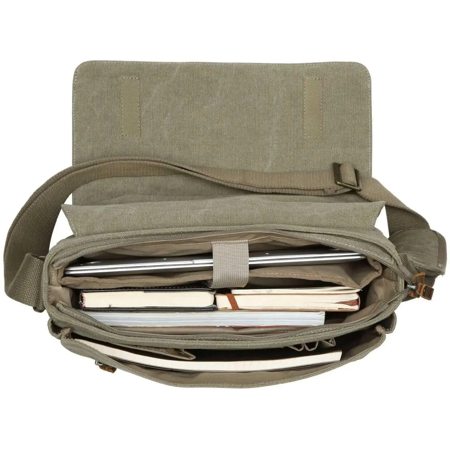 Troop London | Classic Front Flap Messenger Bag